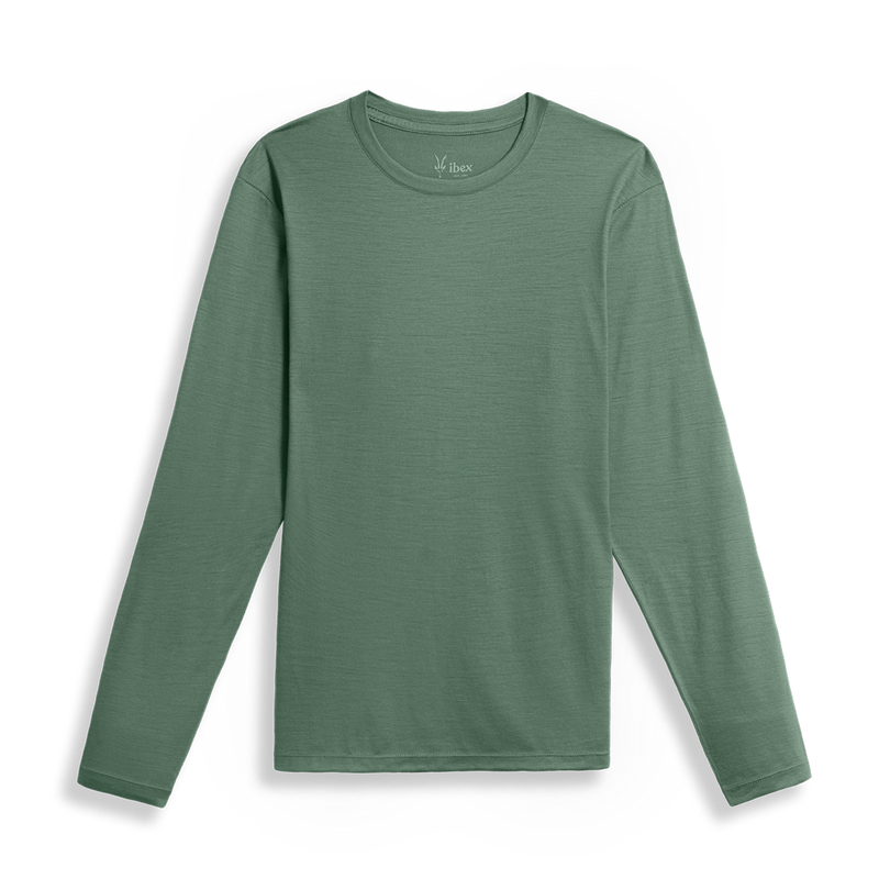 Men's 24 Hour Merino Wool Long Sleeve Crew | Ibex – IBEX Men's 24 Hour Merino Wool Long Sleeve Crew | Ibex – IBEX