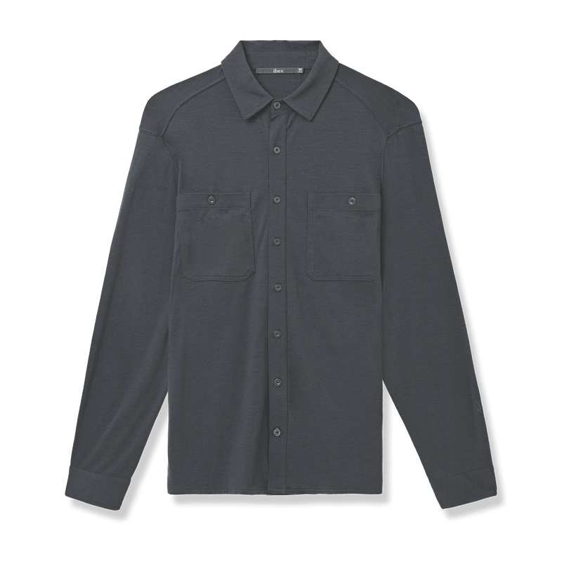 mens black dress shirt long sleeve Men's Nomad Long Sleeve Shirt – IBEX