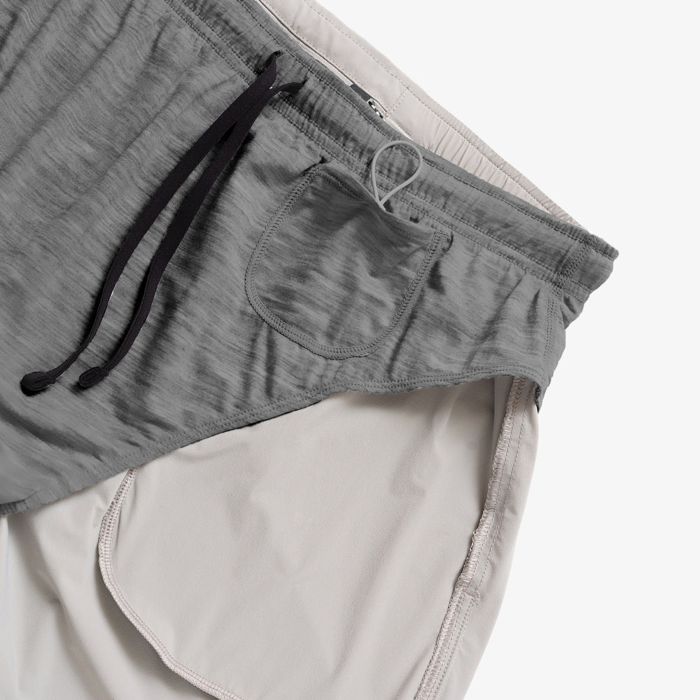 Heads up: the fabric photo reads as heathered, but in person this color is solid.