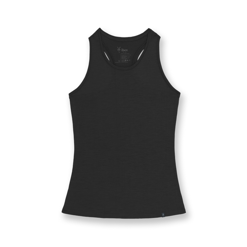 Teejoy Women's Seamless Polyester Racerback Tank Top - Black, One size