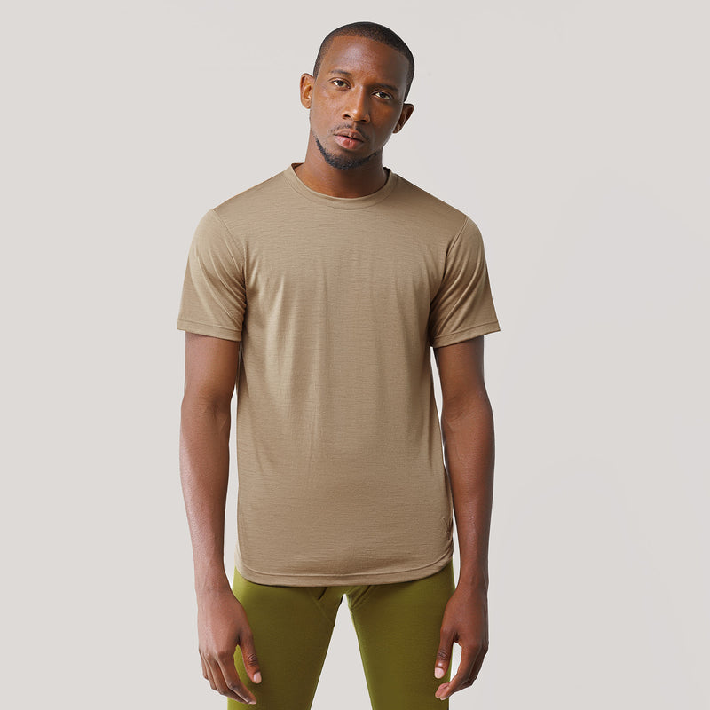 Men's Short Sleeve Merino Wool T Shirt